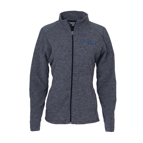 KBN077 Port Authority Heather Microfleece Full Zip- Ladies